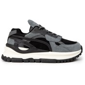 Resim Deery Kadın Hakiki Süet Siyah Sneaker Ayakkabı 