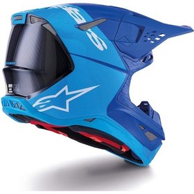 Resim Alpinestars Supertech M10 Flood Off-road Kaskı Mavi 