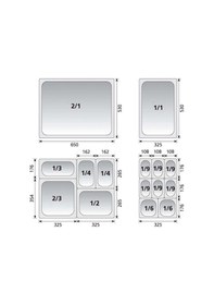 Resim Bilge Gastronom Küvet - Gn 2/1x150 Standart Küvet 