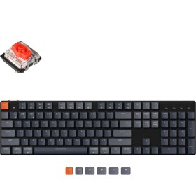 Resim Keychron K5-Se Kablosuz Mekanik Oyuncu Klavyesi-Hot-Swappable-Rgb-Bluetooth 5.1-Multitasking-Mechanical Gateron Red Switch-Low Profile 