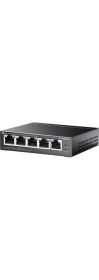 Resim TP-Link TL-SF1005LP 5 Port 10/100 Mbps 4 Port PoE+ 1 Port Uplink Switch 