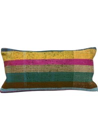 Resim Zehra Abla Halı Yeni El Dokuma Dekoratif Lumbar Kilim Kırlent Yastık Kılıfı 6180 