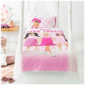 Resim Taç Lisanslı Tek Kişilik Pike Takımı Barbie Better 