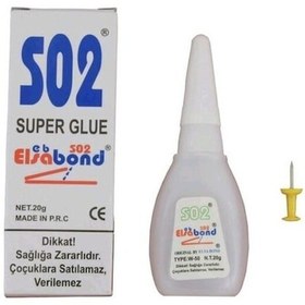 Resim Elsa Bond 502 Super Glue Süper Yapıştırıcı 3 Adet 