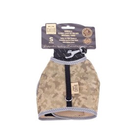 Resim Cattie Havalı Dokuma Kedi Göğüs ve Gezdirme Takımı Small Kamuflaj 1x20-30 Cm 