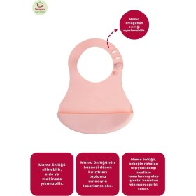 Resim Bebekevi Bebek Silikon Mama Önlüğü - Bpa Free 