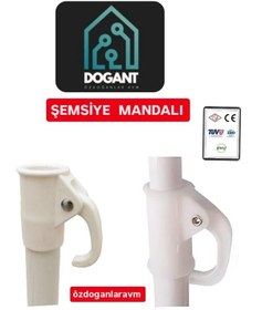 Resim Plaj Balkon Şemsiyesi Mandalı Şemsiye Borusu Sıkıştırma Mandalı 