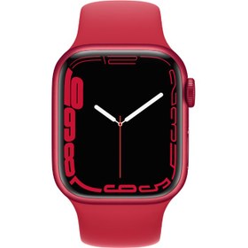 Resim Apple Watch Series 7 Gps + Cellular 45mm Aluminyum Kasa Ve Spor Kordon Akıllı Saat Kırmızı 