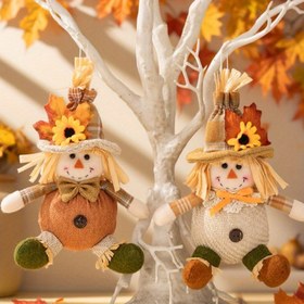 Resim 1/2 Adet El Yapımı Şükran Günü Korkuluk Kolye, Sonbahar Akçaağaç Yaprakı Kolyesi, Rustik Asma Parti Dekoru, Ev Dekorasyonu, Oda Süsü 