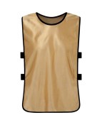 Resim Dianziye 6 Adet Gençler İçin Futbol-basketbol Spor Yelekleri - Serinletici, Hızlı Kuruyan, Esnek Kumaş - Toprak Altın Rengi Altın 