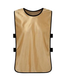 Resim Dianziye 6 Adet Gençler İçin Futbol-basketbol Spor Yelekleri - Serinletici, Hızlı Kuruyan, Esnek Kumaş - Toprak Altın Rengi Altın 