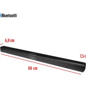 Resim Mikado MD-SB101 Siyah 10WX2 12V/1.5A Bt+Usb+Aux+Tf Kartlı Ev Sinema Soundbar Speaker 