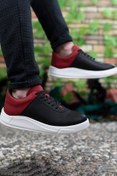 Resim Riccon Siyah Kırmızı Cilt Erkek Sneaker 0012M012 Riccon