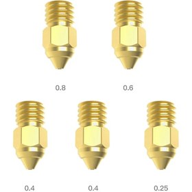 Resim Creality MK-ST Nozzle Kit 5'li 