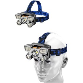 Resim Kafa Lambası 800 Lümen 4 Mod Yüksek Işık Flaşörlü Şarjlı Led Lamba Diğer 