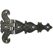 Resim Dekoratif, Sac Tek Kuyruklu Menteşe - 69x102 Mm, Büyük, Antik, 100 Adet 