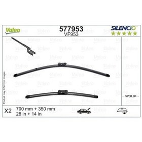 Resim VALEO 577953 Silecek Supurgesi Ford Fiesta VII 17- X Trm Flat Blade Vm953 (X2) / (710+345 Mm) 2169788 (WC246895) 