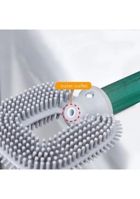 Resim Deterjan Hazneli Tuvalet Fırçası Silikon Tuvalet Fırçası 