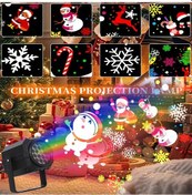 Resim Gaojunshop01 Amıll Usb Döner Noel Led Projektör Işık Hareket Sensörü 16 Renk Efekti Siyah 