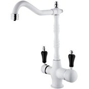 Resim Pemax Water Solutions Arıtma Çıkışlı 3 Yollu Rustik Batarya - Beyaz 