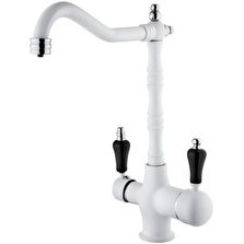 Resim Pemax Water Solutions Arıtma Çıkışlı 3 Yollu Rustik Batarya - Beyaz 