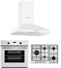 Resim LANOVA Ankastre Beyaz Emaye Set (2011W6-2206TW01-W 37402-603) 