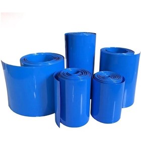 Resim Absol Enerji Batarya Pvc Kaplama Shrink - 200mm - Isıyla Daralan Makaron - 1 Metre - Mavi 