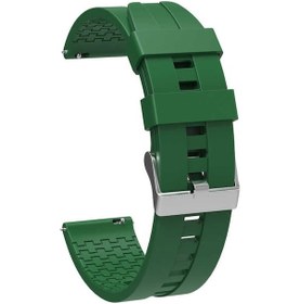 Resim Galaxy Uyumlu Watch 42mm Krd-23 20mm Uyumlu Zore Kordon-yeşil 