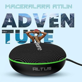 Resim HiFuture Altus Bluetooth 5.3 TWS Taşınabilir Hoparlör 10W IPX4 Suya Dayanıklı Kırmızı 