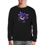 Resim Lord T-Shirt Pokemon Go - Gengar Siyah Çocuk Sweatshirt 