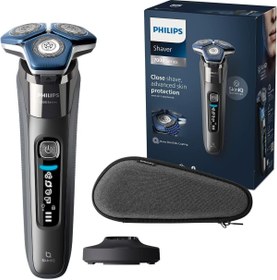 Resim Philips Shaver Series 7000 SkinIQ Teknolojisine Sahip Erkekler için Islak ve Kuru Tıraş makinesi 