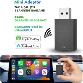 Resim Kablosuz Android Auto/car Play USB Dongle Cihazı 