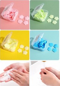 Resim Pratik Hijyenik Çözüm 5 Adet Renkli Kağıt Sabun Kutusu 500 Yaprak Kokulu Tek Kullanımlık El Sabunu Çok Renkli 