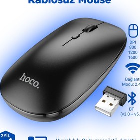 Resim Hoco GM15 Art 2.4g Wireless Kablosuz Mouse - Premium Product 