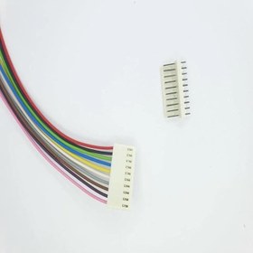 Resim SANEC 2,54mm 10 Pin 2510 Kablolu Dişi Konnektör + 180D Erkek PCB Tipi 10cm - 0,25mm 