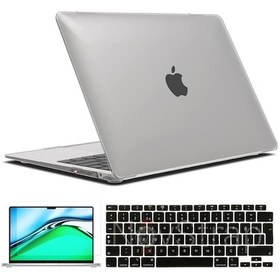 Resim Apple Uyumlu MacBook Air 13 Inç M1 A2337 Kılıf + Klavye Kılıfı + Film (544462956) 