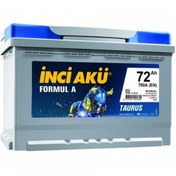 Resim İnci Formul A Taurus 12 V 72 Ah 700 CCA EN Akü 