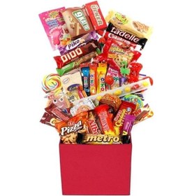 Resim Anneler Günü Nostaljik Özel Kırmızı Hediye Kutusu Mega Boy (541676308) 