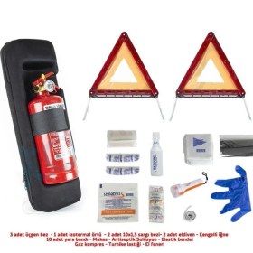 Resim Tüv Uyumlu Trafik Seti Siyah Çanta 