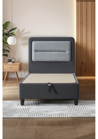 Resim Gisela Tek Kişilik Sandıklı Baza + Full Ortopedik Antibakteriyel Pedli Yatak + Başlık 3 Lü Set 90 x 190 