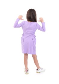 Resim Toontoy Kids Kız Çocuk Baskılı Relax Fit Bisiklet Yaka Uzun Kollu Cepli Elbise - Lila 
