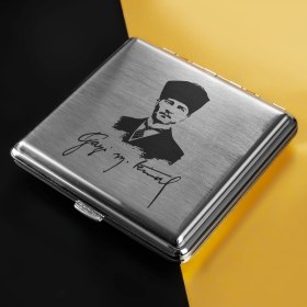 Resim Hediyesepeti Hediye Sepeti Atatürk Tasarımlı Sigara Tabakası 