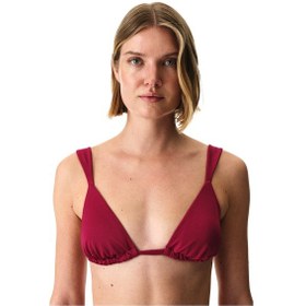Resim Penti Bordo Evelyn Üçgen Bikini Üstü 