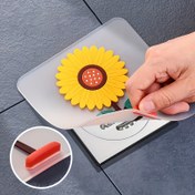 Resim Kare Drenaj Tıkacı - Tek Parça Düşürme Lavabo Kapağı, Anti-Koku & Böcek Geçirmez Drenaj Koruyucu, Kolay Temizlenebilir Banyo, Mutfak, Duş Drenaj Kapağı - Standart Lavabo Drenajlarına Uyumlu, Eğlenceli Tasarım, Kolay Temiz Yüzey, Koku Engelleyici, Banyo Aksesuarları 