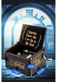 Resim Always Temalı Ahşap Işlemeli Mekanik Müzik Kutusu - Büyüleyici Ve Şık Hediye 