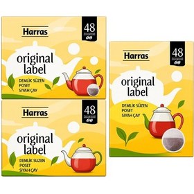 Resim Demlik Poşet Çay 48 Li 3 Lü Paket Toplam 144 Poşet 
