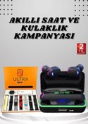 Resim Toptan Bulurum Yeni Nesil Akıllı Saat ve Bluetooth Kulaklık Kampanyası Android Ve İOS Uyumlu Uyku ve Sağlık Takibi 