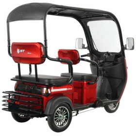 Resim Stmax Ultra 3 Tekerli Kabinli Elektrikli Moped - Kırmızı 