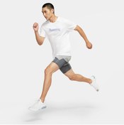 Resim Nike Erkek Beyaz Running T-shirt 