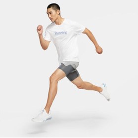 Resim Nike Erkek Beyaz Running T-shirt 